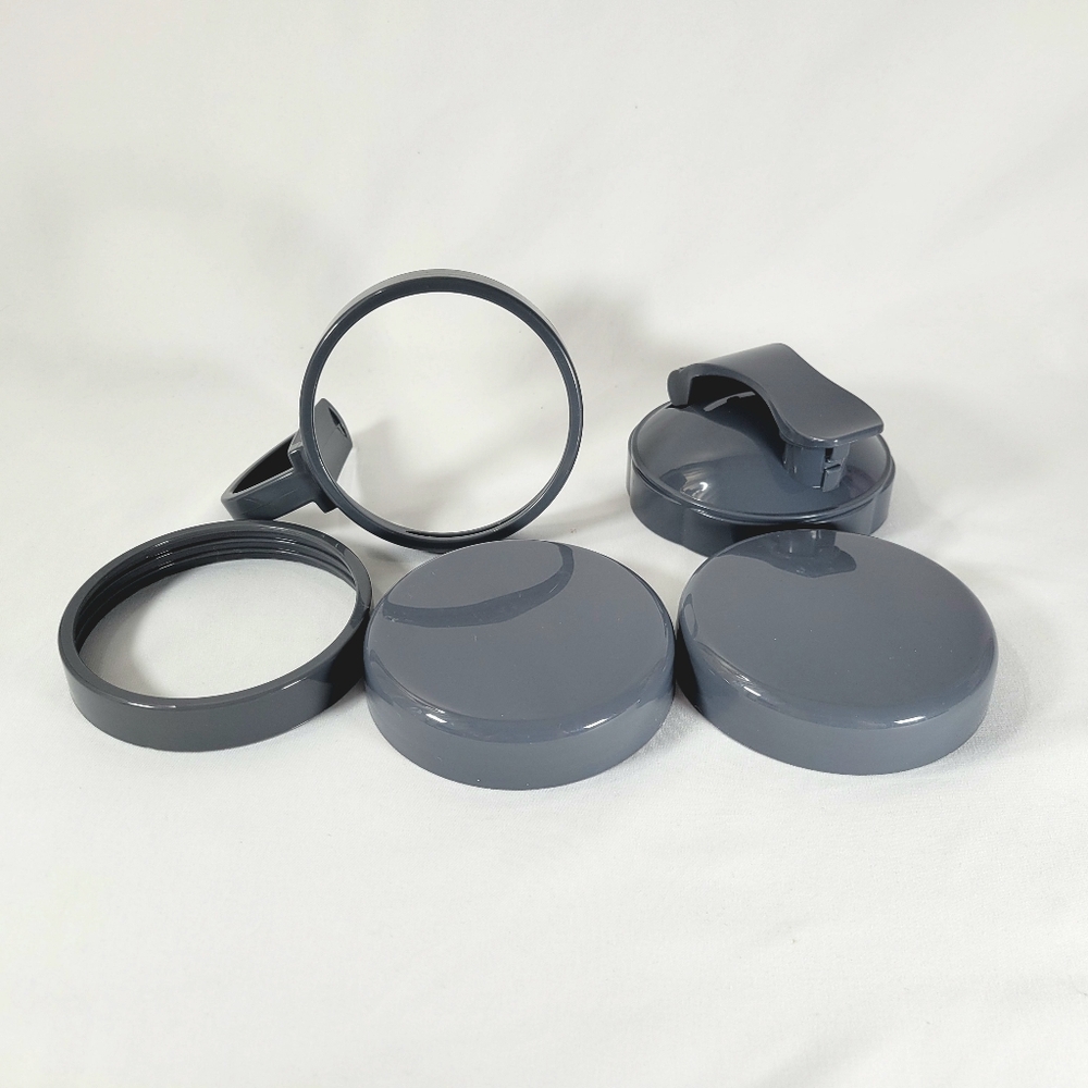 Nutribullet Accessories Lot Flip Top Lid Ring Handle Set of 5 Replacement Parts
